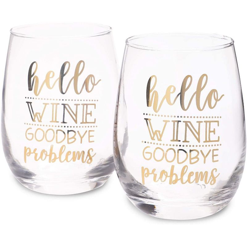 16oz 4pk Glass Goblet Glasses - Threshold™