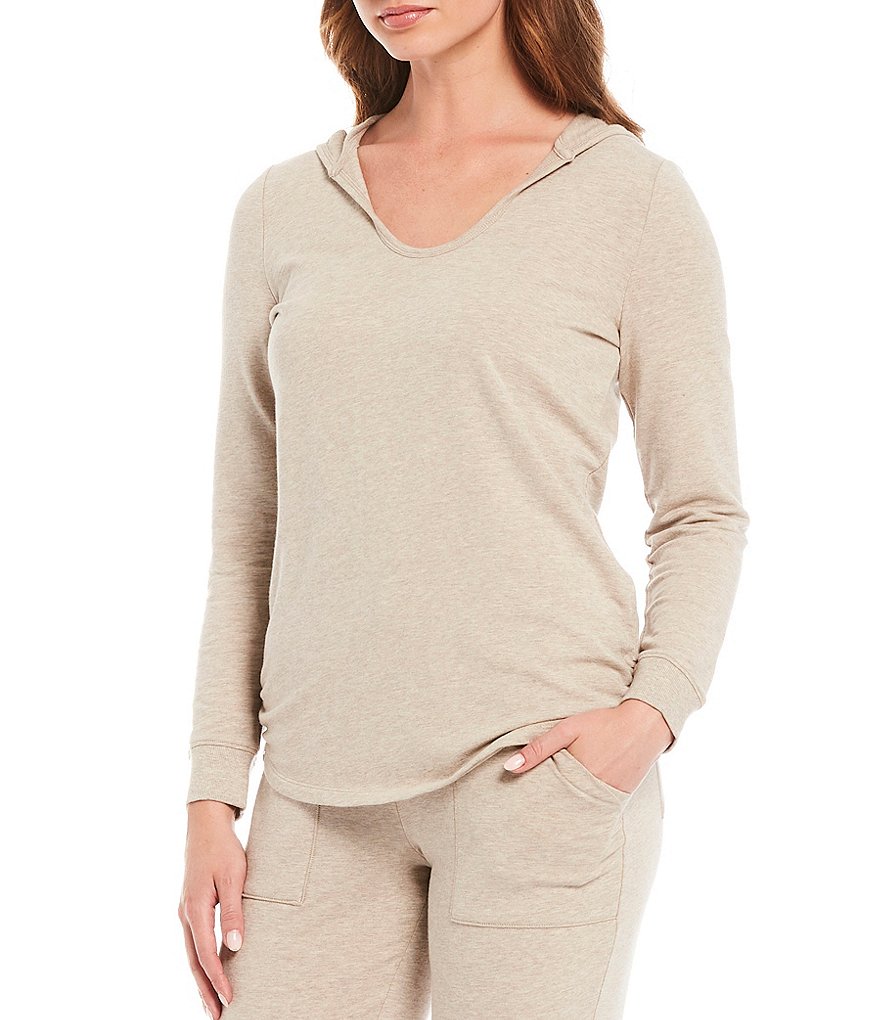 Barefoot Dreams Malibu Luxe Brushed Jersey Coordinating Lounge Hoodie