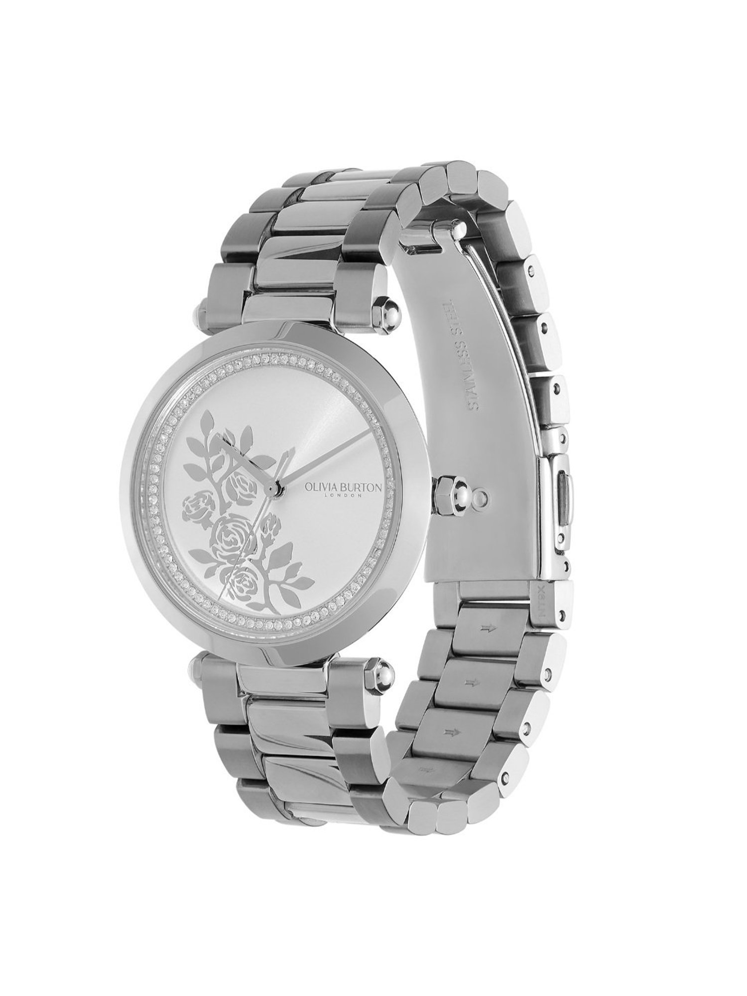 Olivia Burton 24000042 Tbar Floral Analog Watch for Women