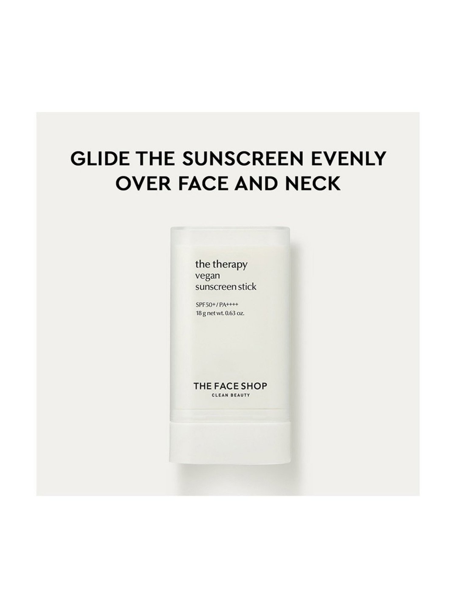 The Face Shop Therapy Vegan Sunscreen Stick SPF 50+ - 18 gm