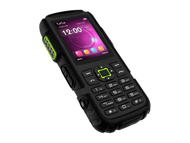 BLU Tank Mega T570 Unlocked GSM Rugged Feature Phone (2.4" Green, 32MB Storage  32MB RAM)