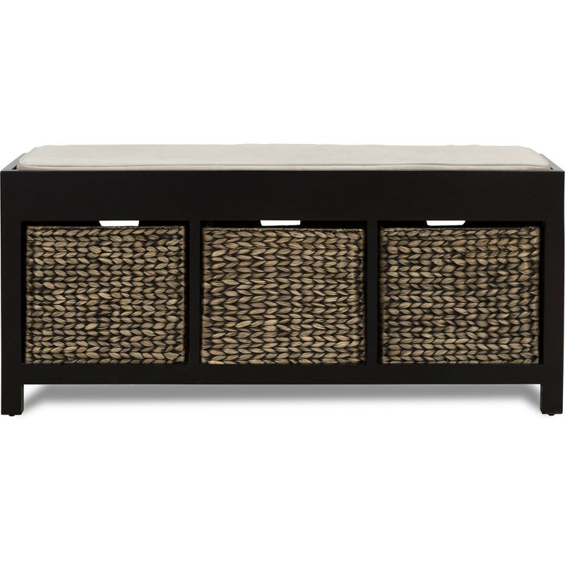 Griffin Storage Bench Black - ClickDecor