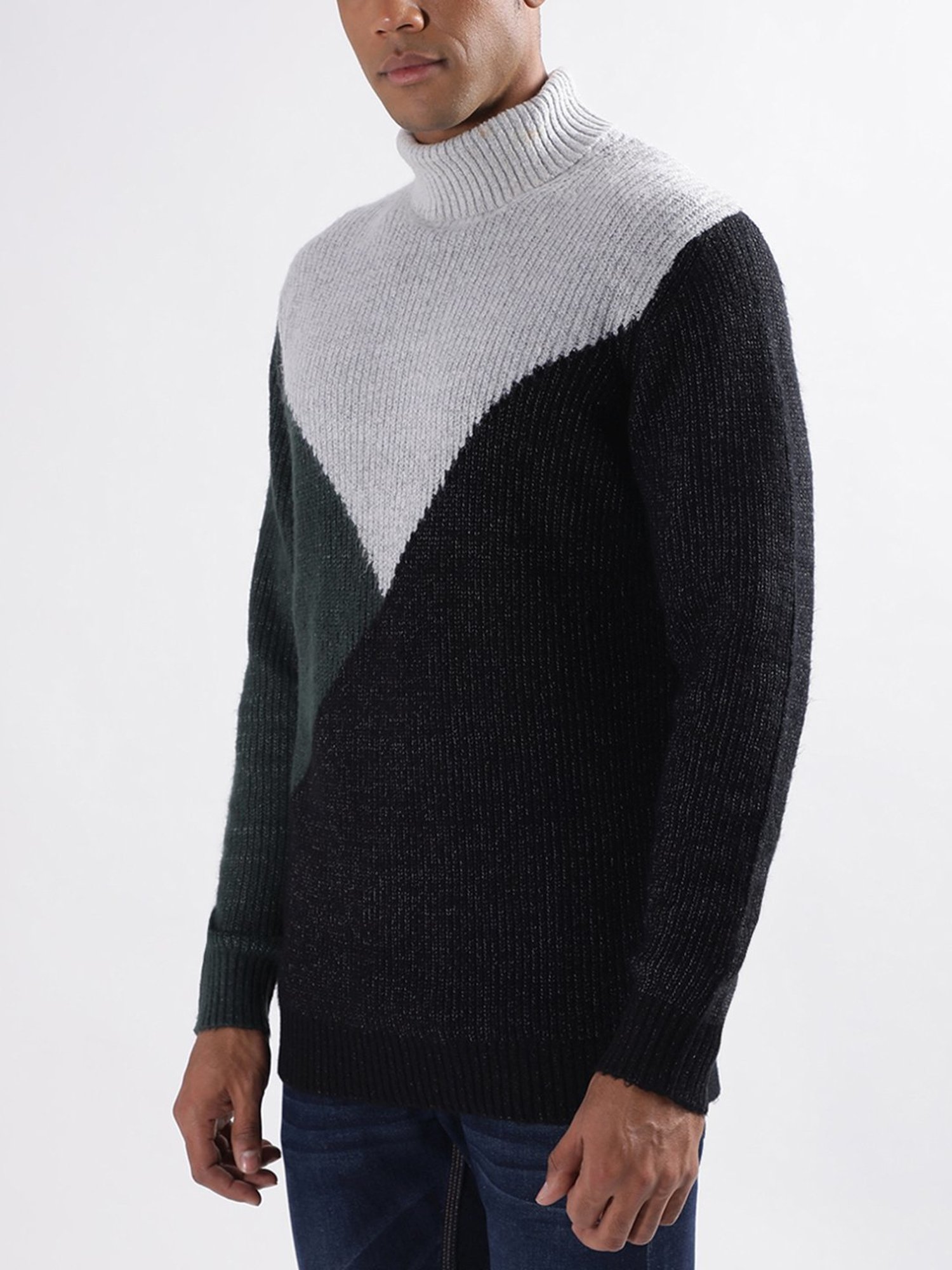 Lindbergh Multi Regular Fit Colour Block Sweaters