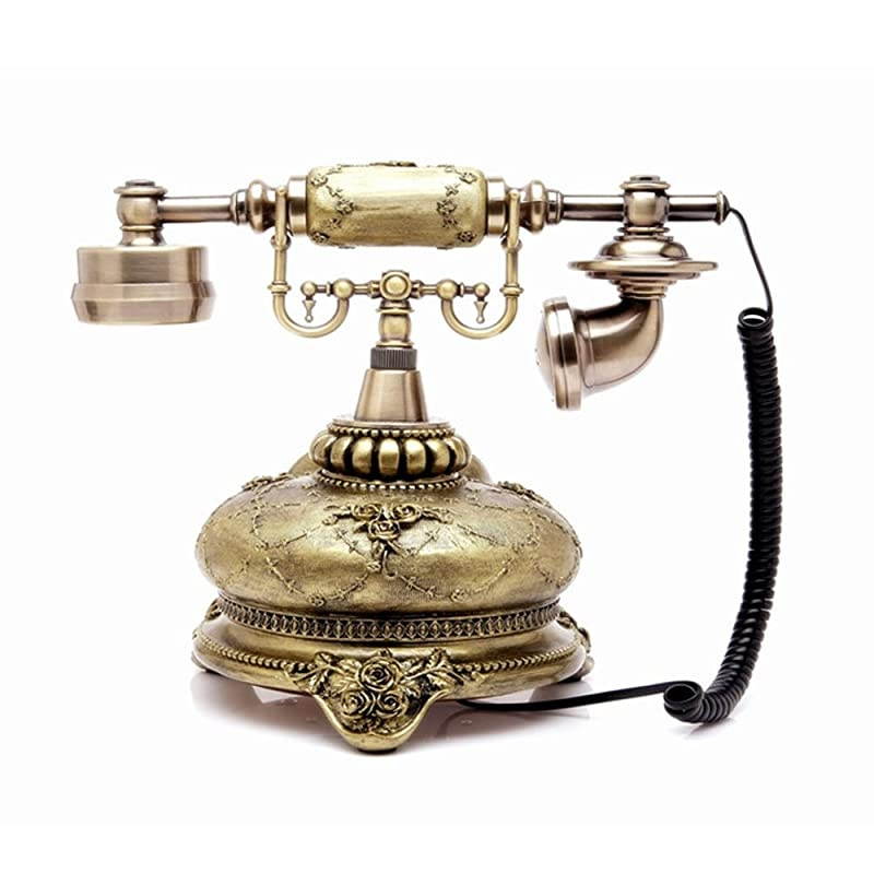 Corded Antique Style Push Button Home Telephone Set Old Fashion Phone Set Best Gift for Home Decor