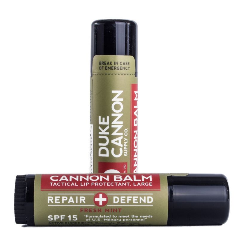 Duke Cannon Offensively Large Fresh Mint SPF 15 Organic Beeswax Lip Balm - 0.56oz