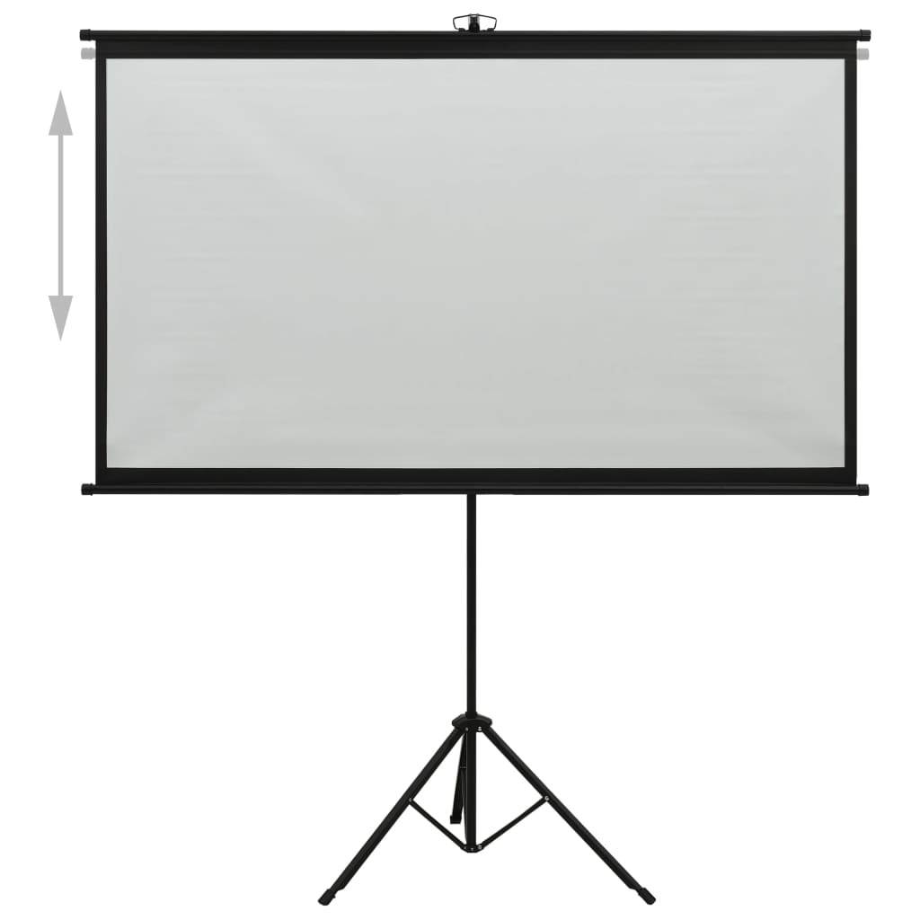 vidaXL Projection Screen with Tripod 72" 16:9 Home Theater Screen Presentation