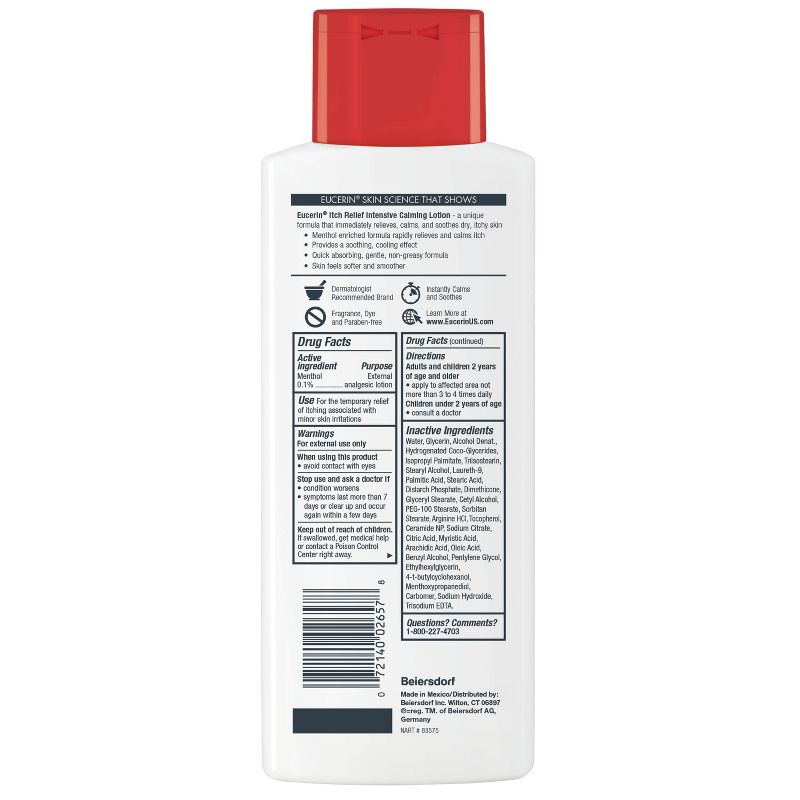 Eucerin Calming Itch Relief Hand and Body Lotion - 8.4 fl oz