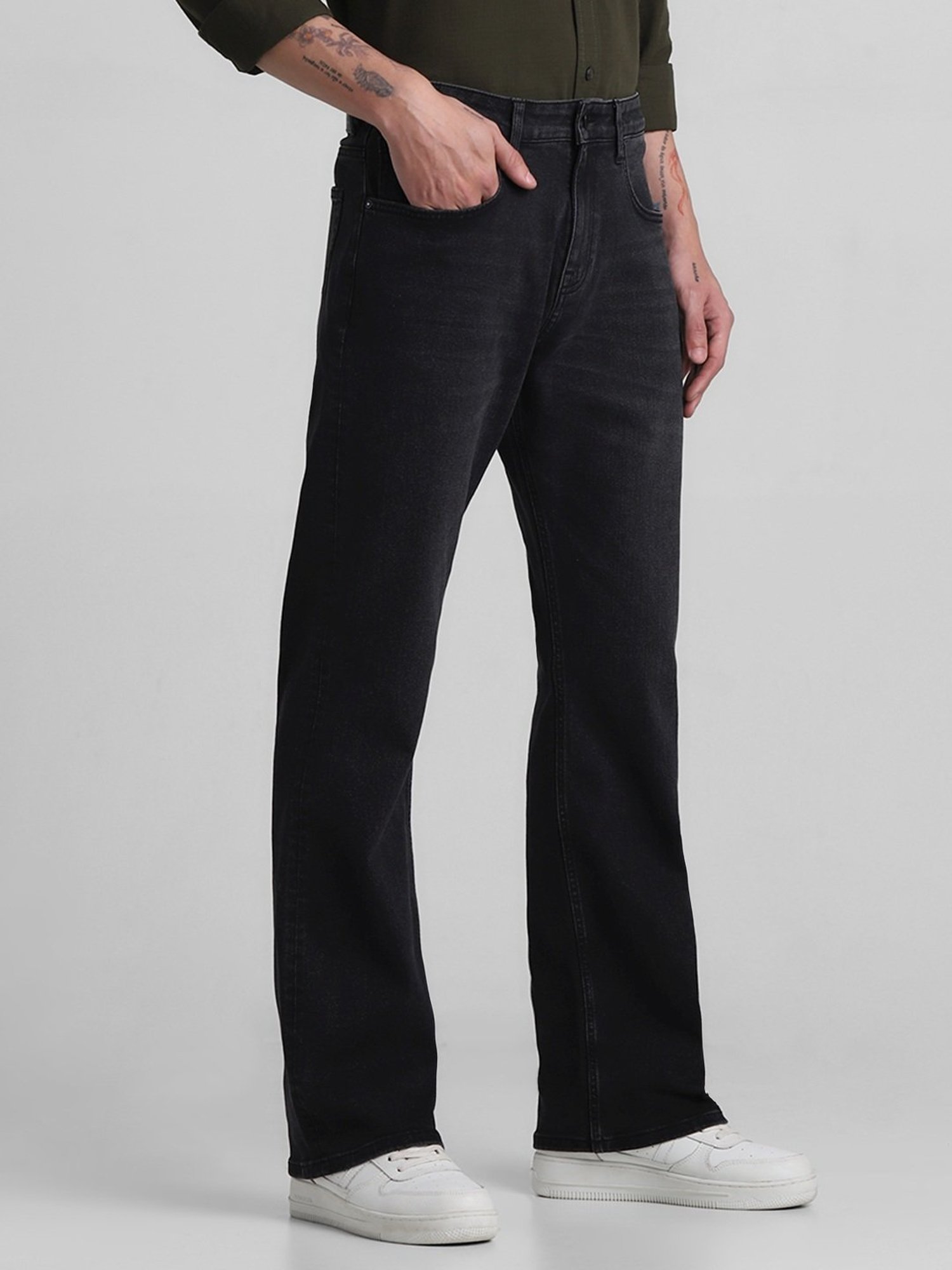 Jack & Jones Black Bootcut Jeans