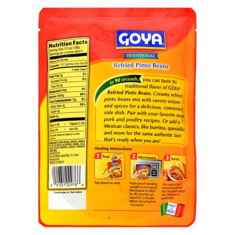 Goya Refried Pinto Bean Pouch - 15oz