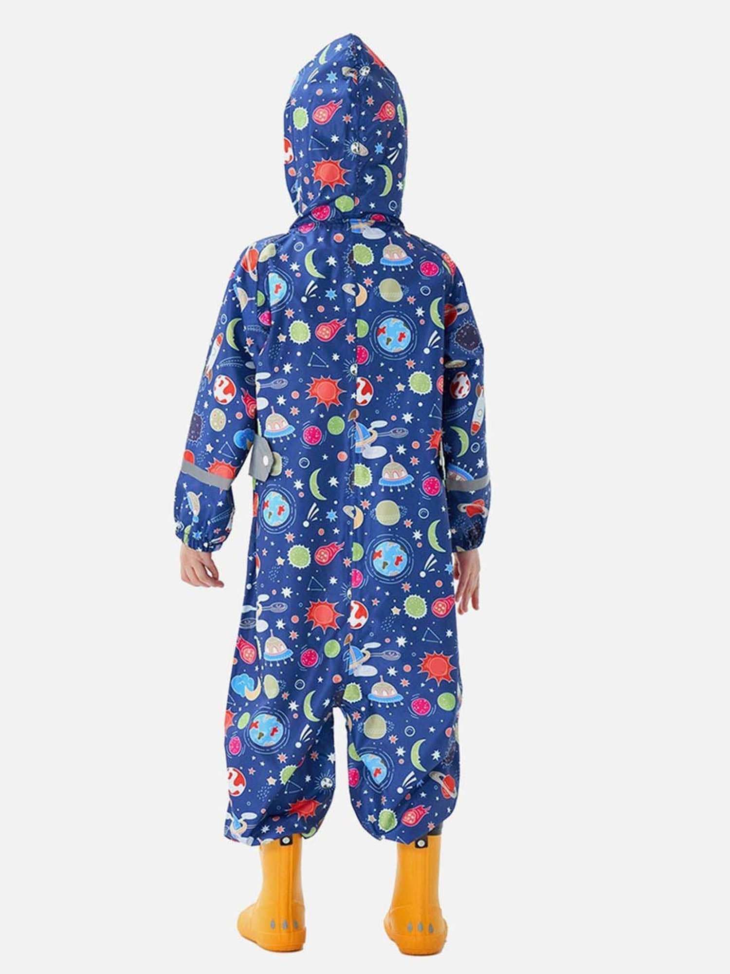 Little Surprise Box Kids Pink Printed Full Sleeves Raincoat