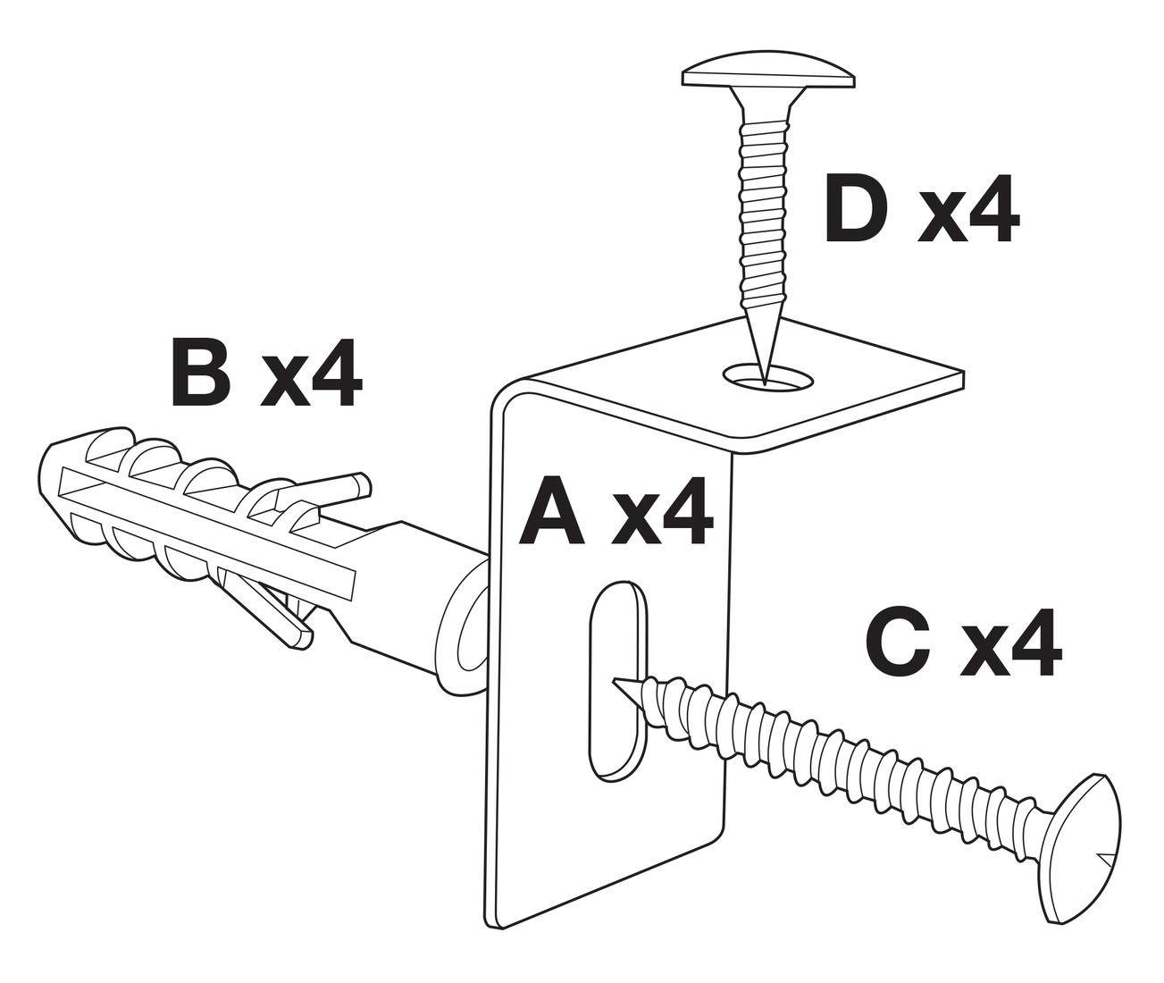 Luxor Steel Dry-Erase Whiteboard Aluminum Frame 4' x 3' WB4836W