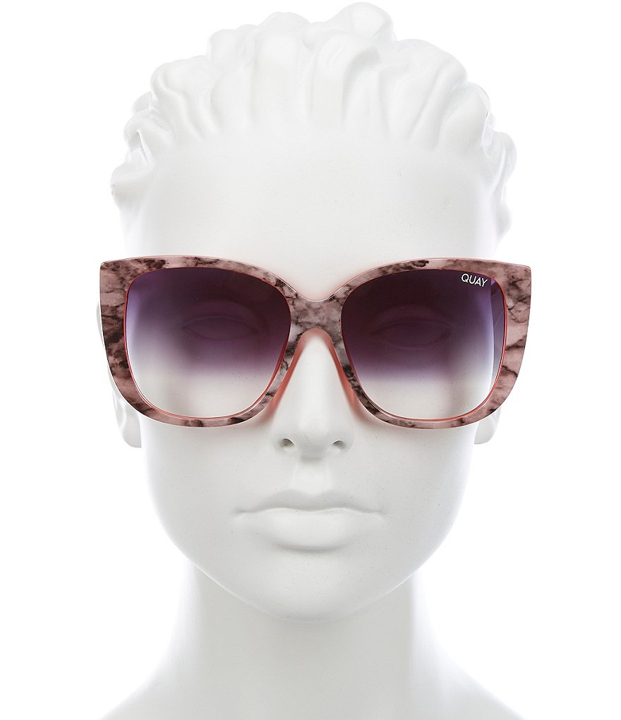 Quay Australia Ever After Oversized Rounded Square Sunglasses