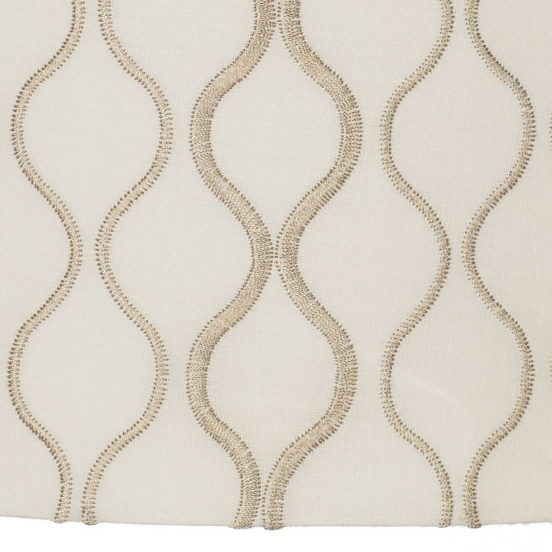 Springcrest Embroidered Hourglass Medium Lamp Shade 14" Top x 14" Bottom x 11" High (Spider) Replacement with Harp and Finial