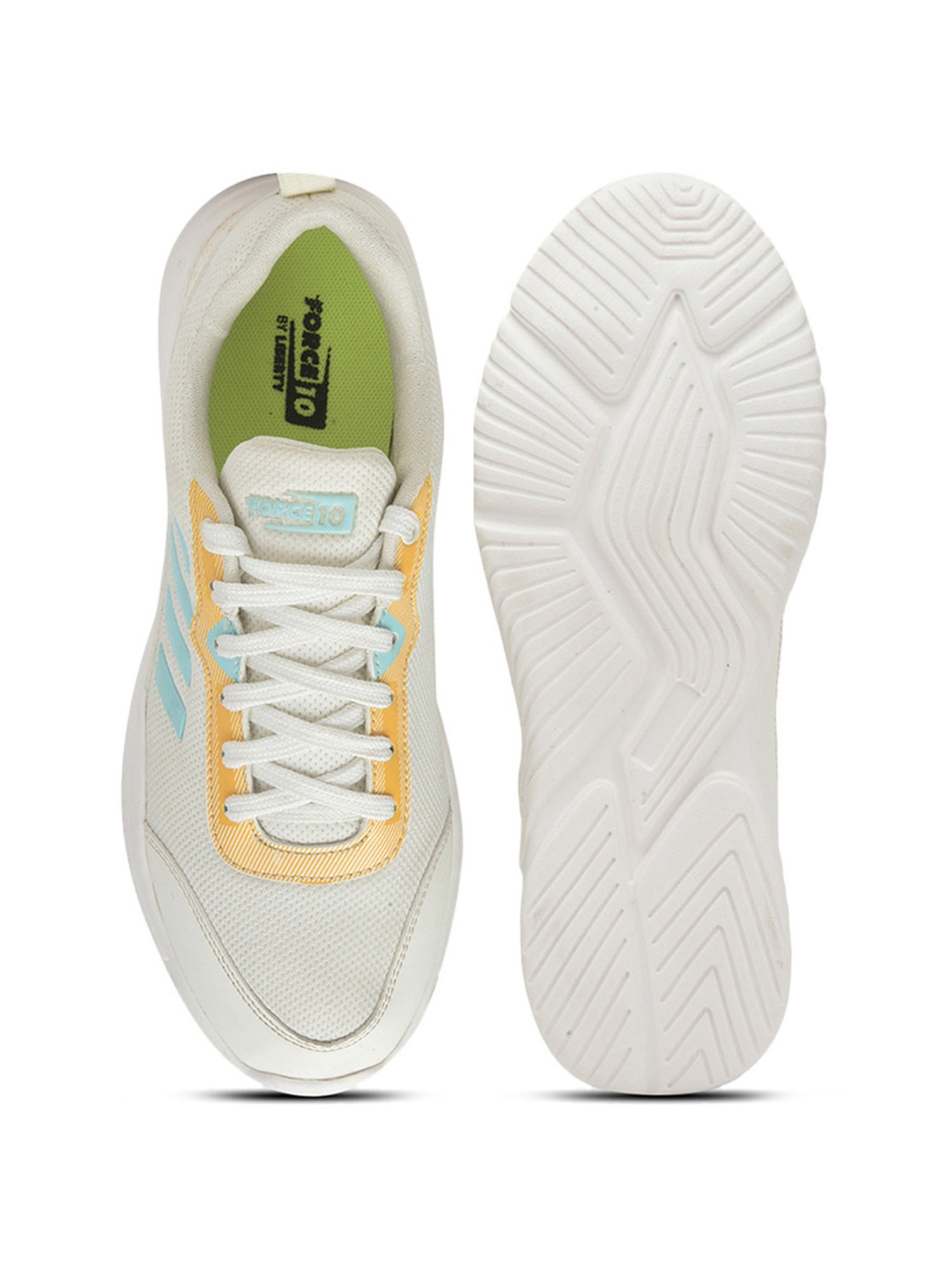 Force 10 By Liberty Men's White Running Shoes