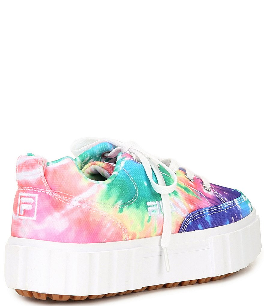 FILA Women's Sandblast Low Tie-Dye Lifestyle Sneakers