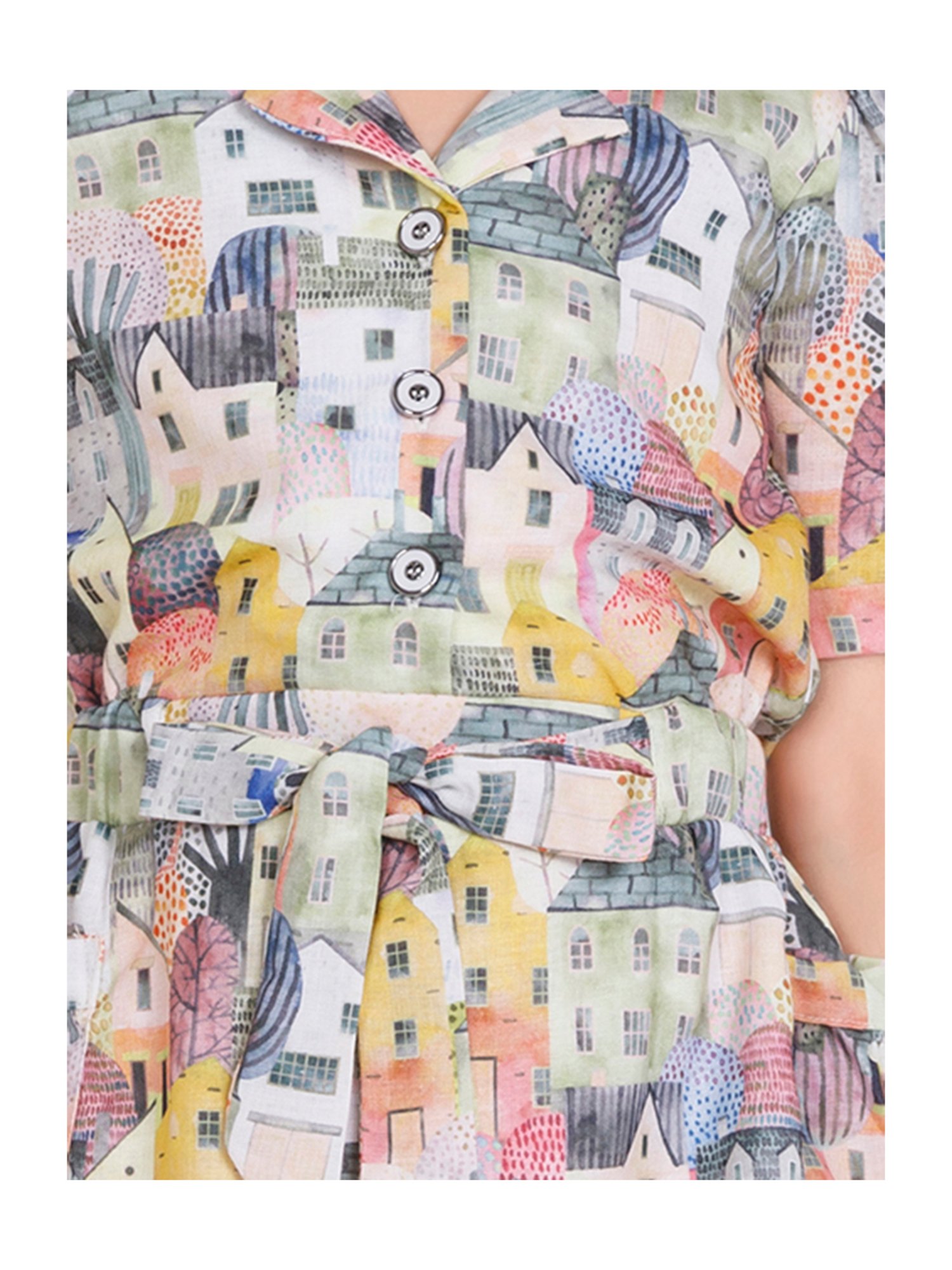 Peppermint Kids Multicolor Printed Dress