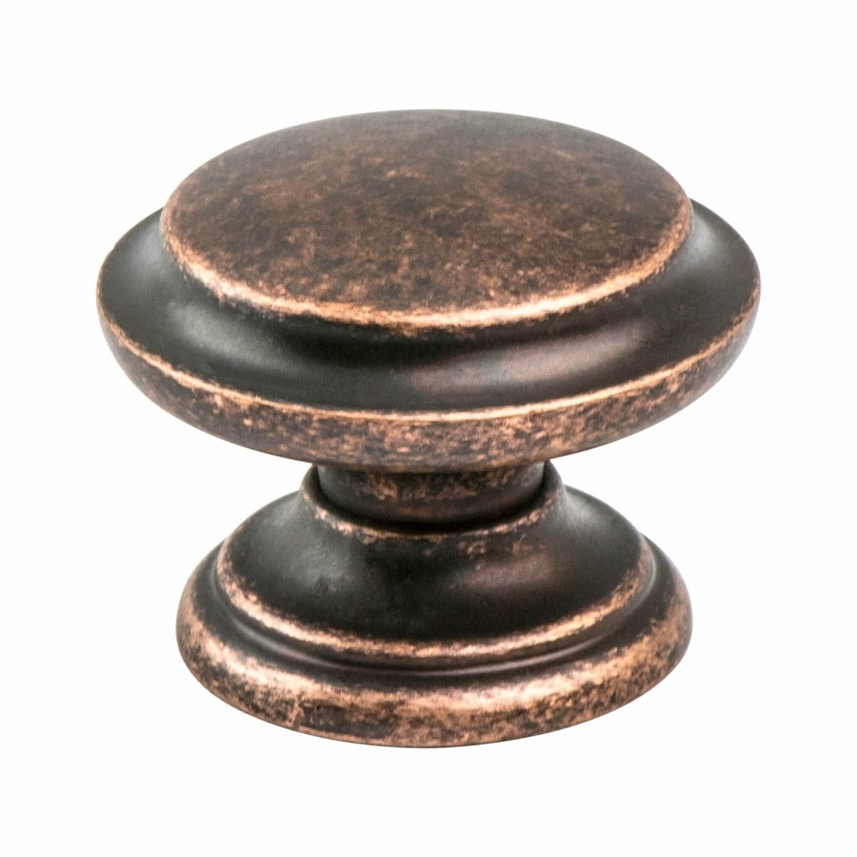 Berenson 2977-1RC-C 1.375 in. dia. Euro Rustica Knob with Rustic Copper