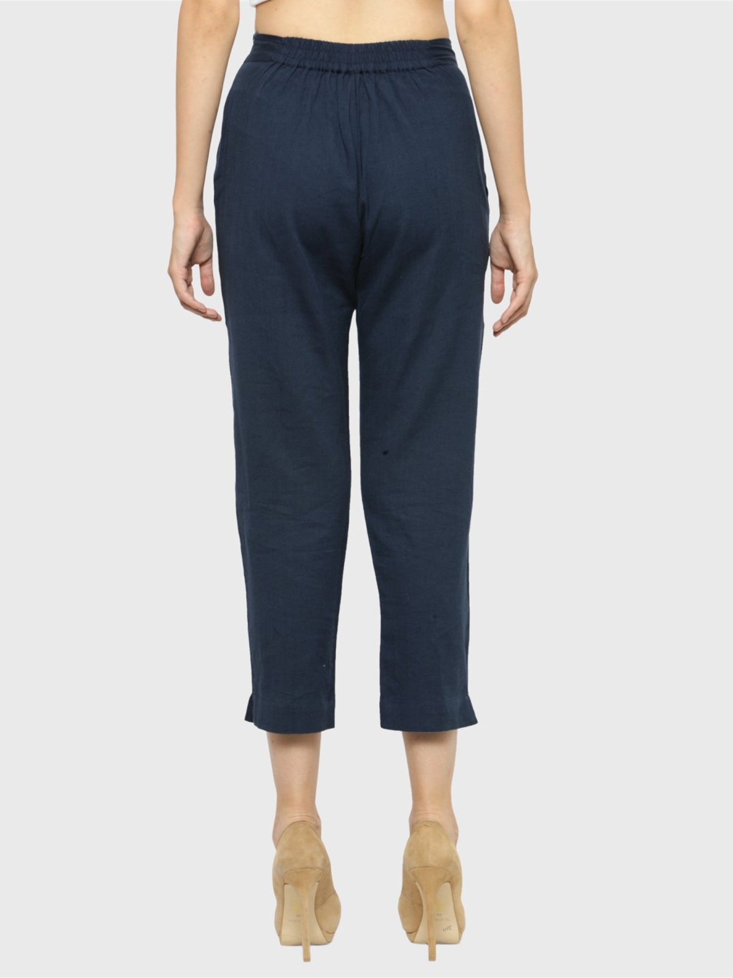 Indibelle Blue Cotton Trousers