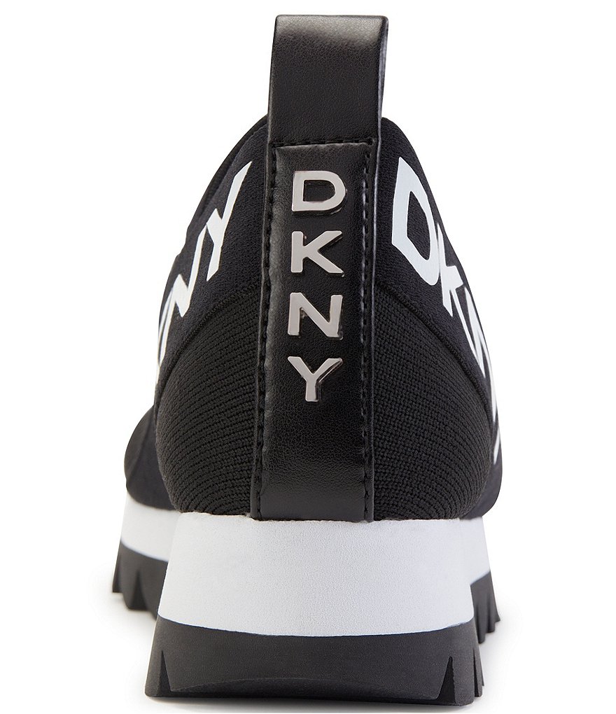 DKNY Ashton Knit Signature Logo Slip-On Sneakers