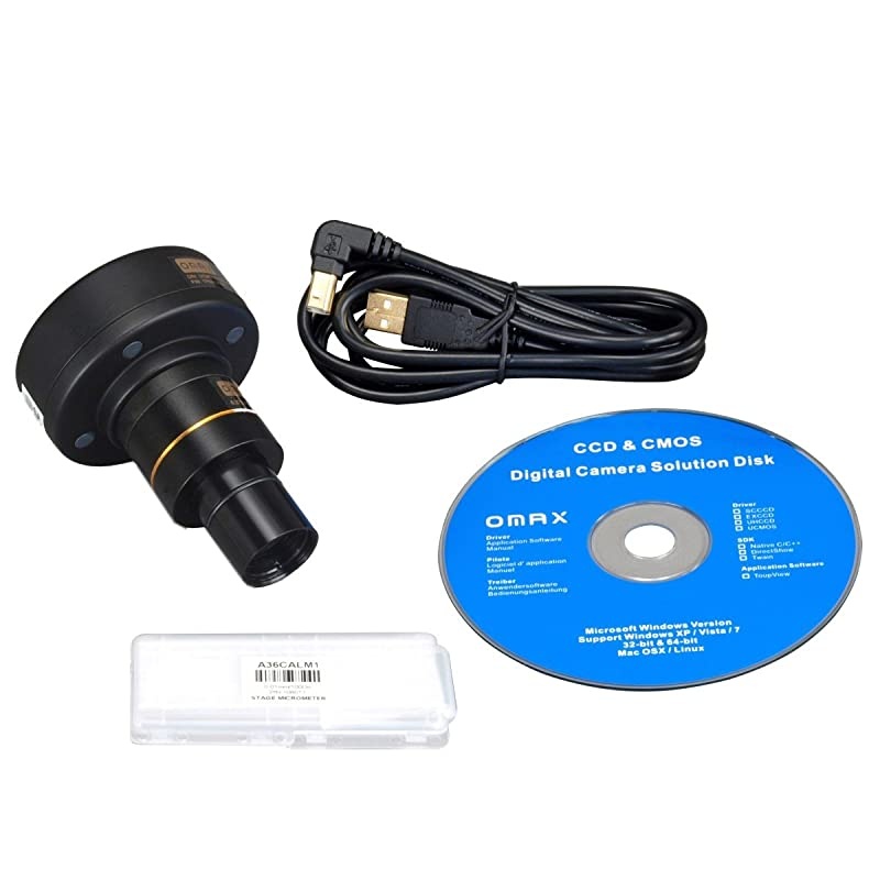 40X-2000X Digital Lab Trinocular Compound LED Microscope with 3MP Digital Camera and Double Layer Mechanical Stage