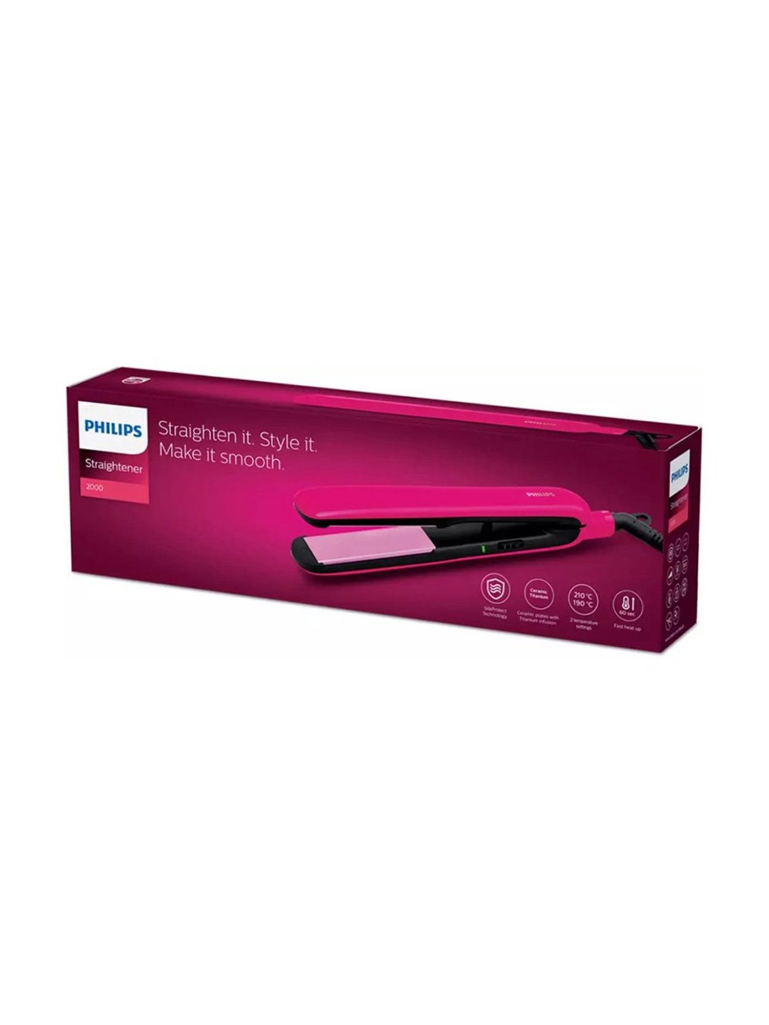 Nova NHC-522CRM Professional Hair Straightener (Black)