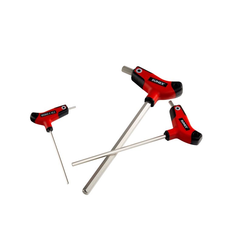 Sunex 9858M 8 Piece Metric 2-10 MM Rubber Comfort Grip Handle Allan Hex Key Set