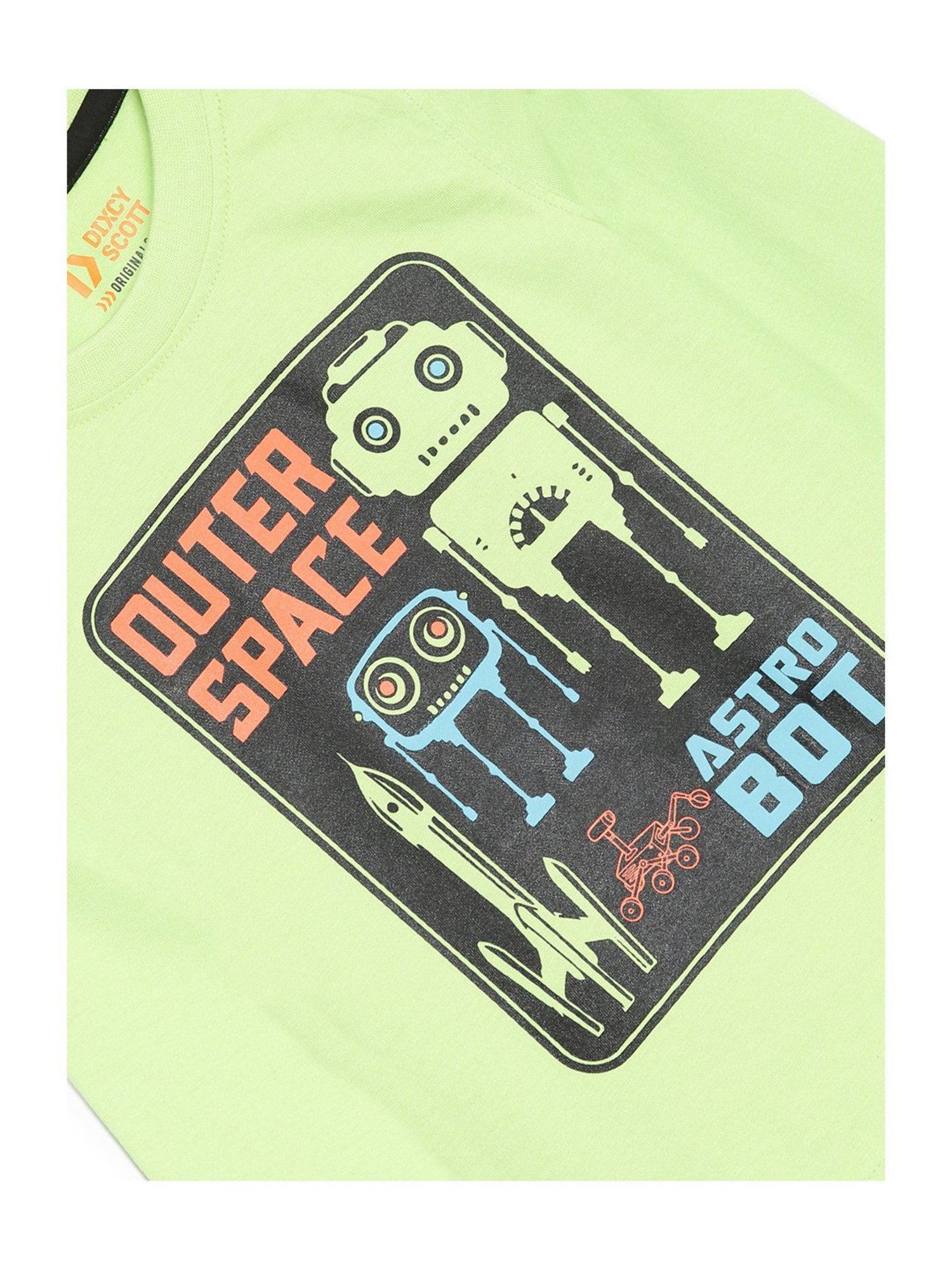 Dixcy Scott Originals Kids Green Graphic Print Full Sleeves T-Shirt