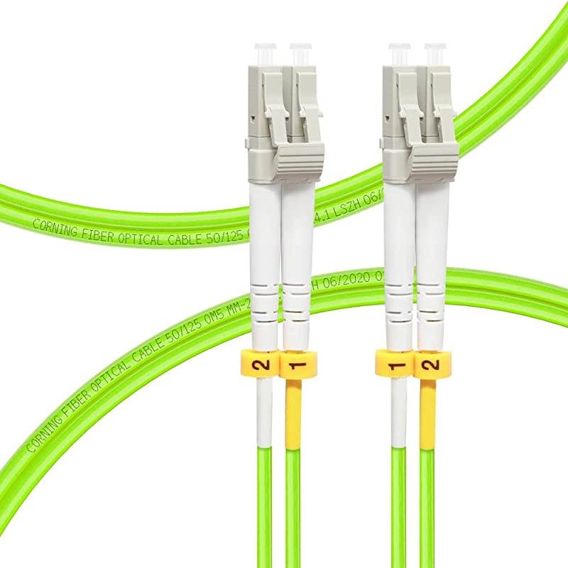 1M OM5 LC to LC Fiber Patch Cable 40GB100GB Duplex LCLC 50125um Multimode Fiber Optic Cable Cord LSZH 1Meter3ft
