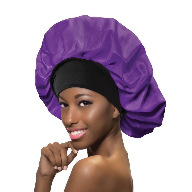 Annie International Day & Night Wide Silky Bonnet - Purple