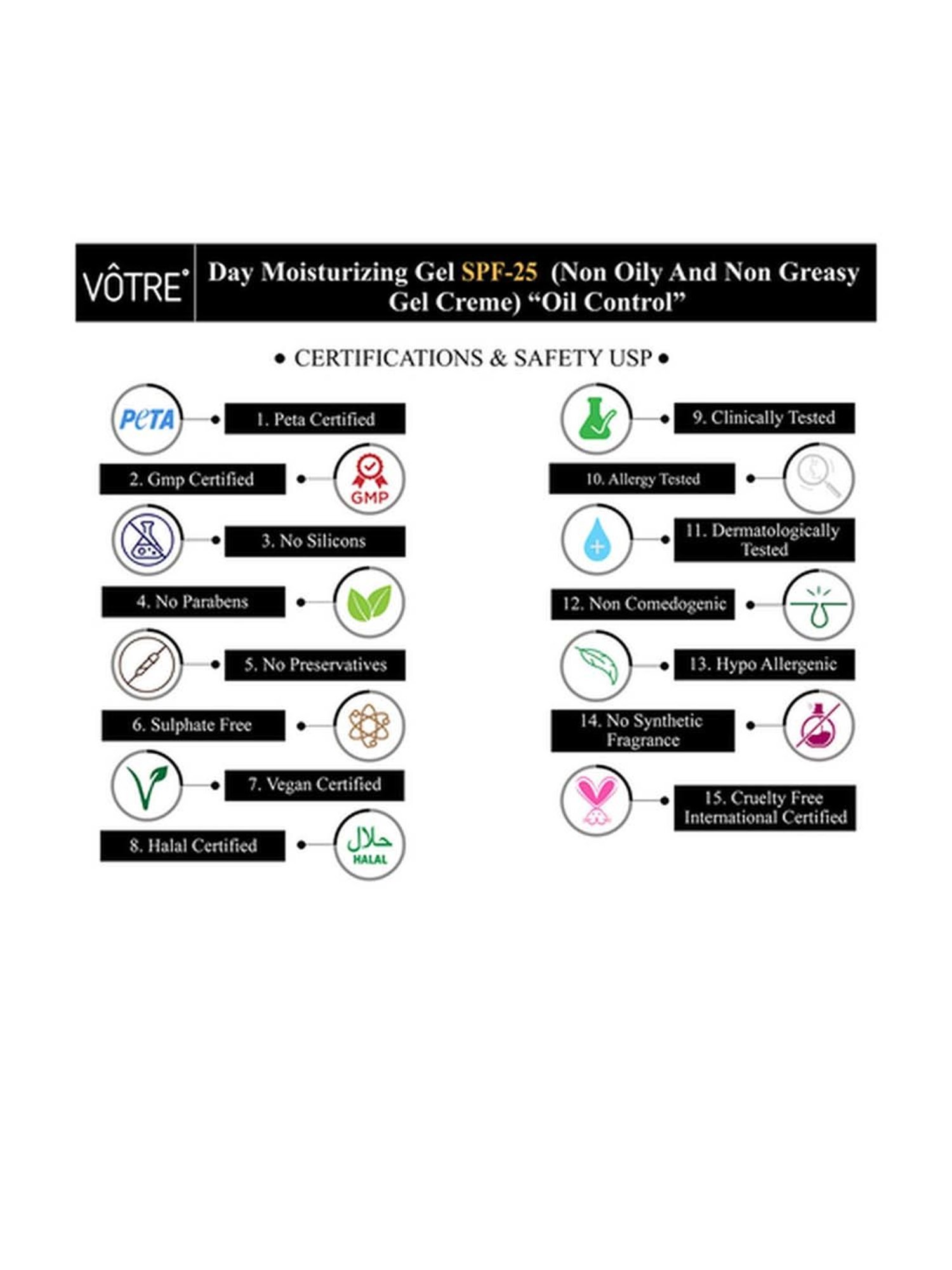 Votre Day Moisturizing Gel SPF 25 - 30 gm