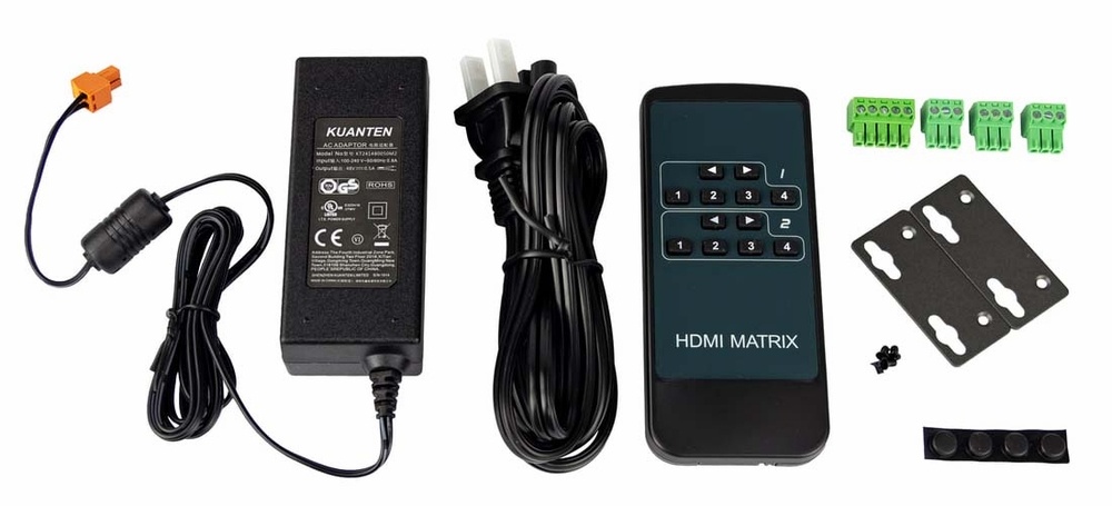 AVPro Edge AC-CX42-AUHD 4x2 4K60 18Gbps HDR HDMI/HDBaseT ConferX Matrix Switcher with IR/PoE/EDID Control