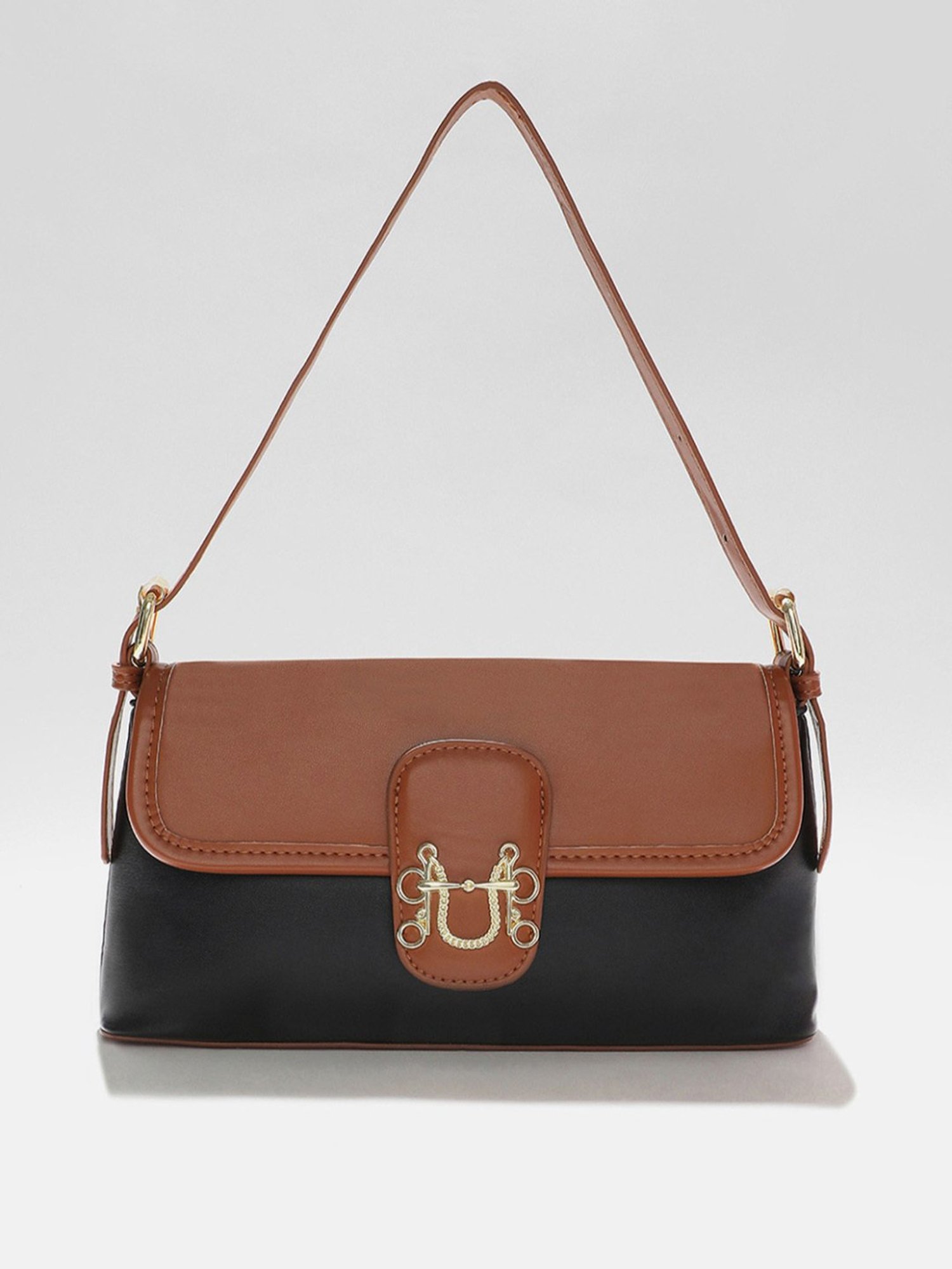 HauteSauce Black Medium Handheld Handbag