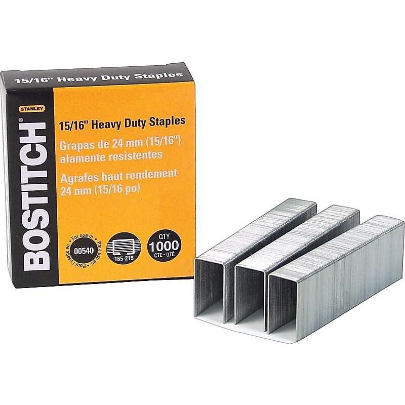 Bostitch Heavy Duty Staples 0.94" Leg Length 1000 Staples/Box (SB351516HC1M) 790121