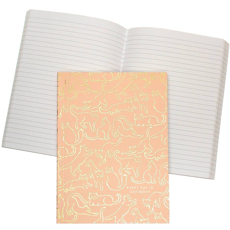 Green Inspired Cat Pet Pun Softcover Journal