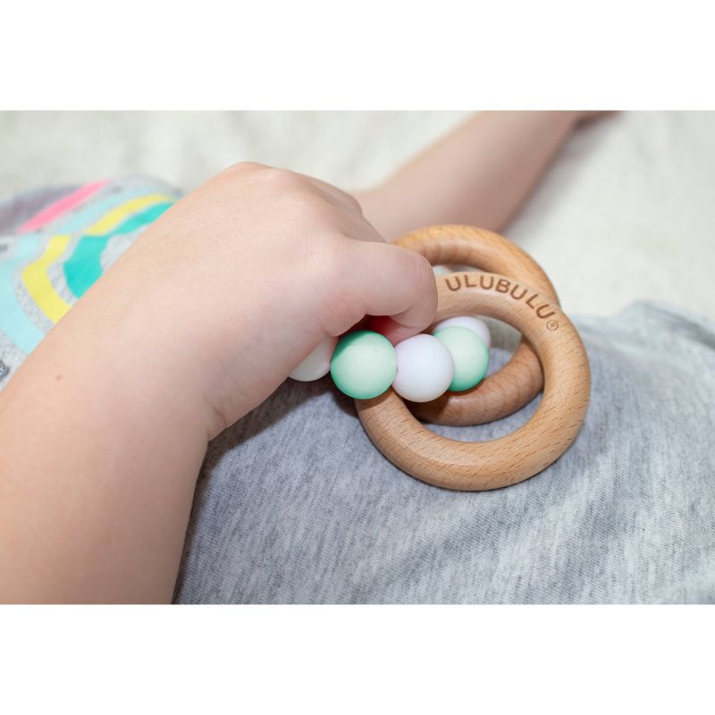 Loulou Lollipop Darling Pacifier Clip - Avocado