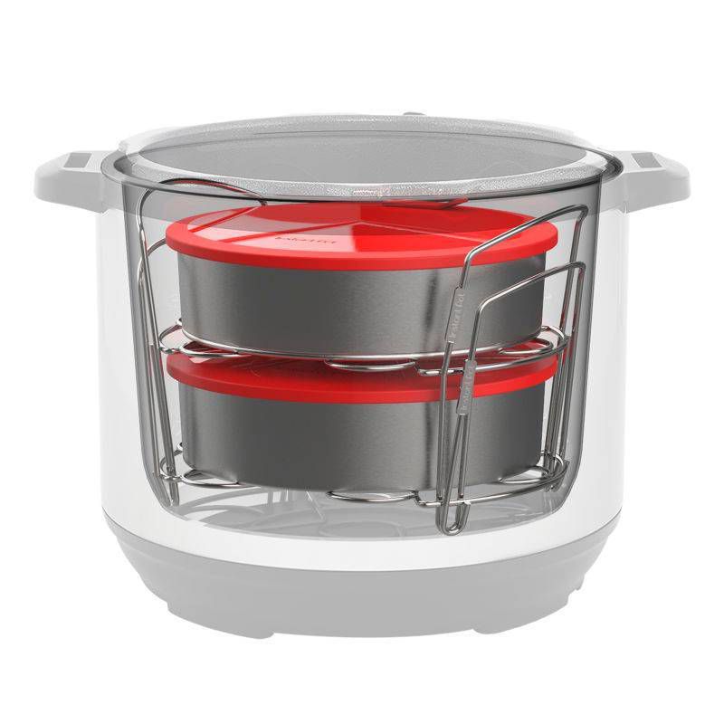 Instant Pot Set of 2 Pans with Lids and 2 Racks