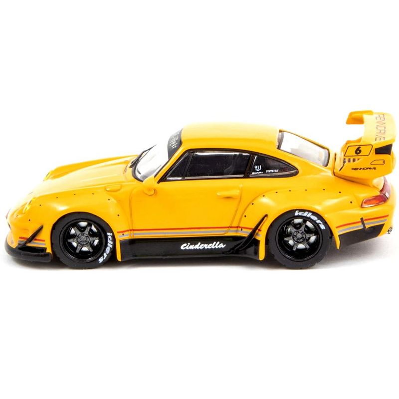 Porsche RWB 993 "Cinderella" #6 Yellow (Thailand Exclusive) "RAUH-Welt BEGRIFF" 1/64 Diecast Model Car by Tarmac Works