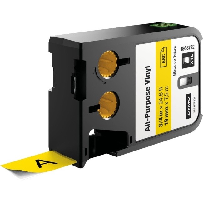 XTL 3/4IN BLACK ON YELLOW