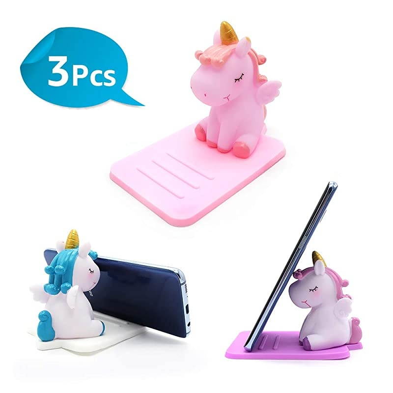 Phone Holder - 3 Pack Adjustable Stand - Lovely Animal Desktop Cell Phone Stand, Creative Cartoon Multi-Function Desk Phone Stand, Smartphone Dock, Accessories Desk, Gift for Girl