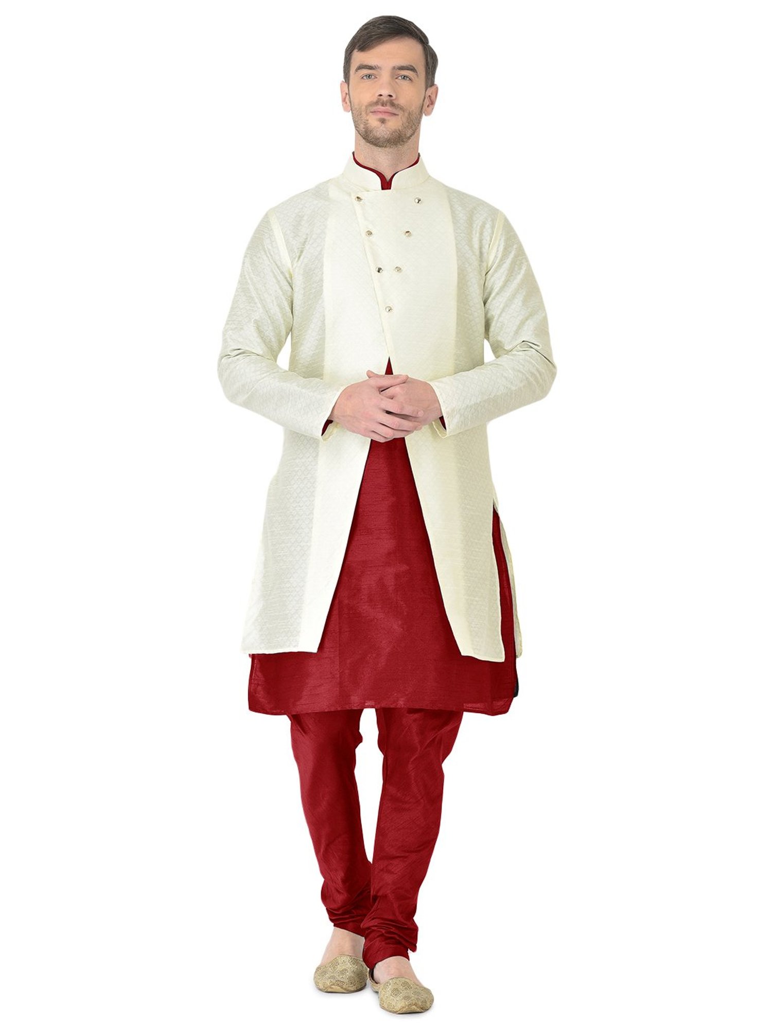 SG RAJASAHAB Multi Regular Fit Self Pattern Kurta Set