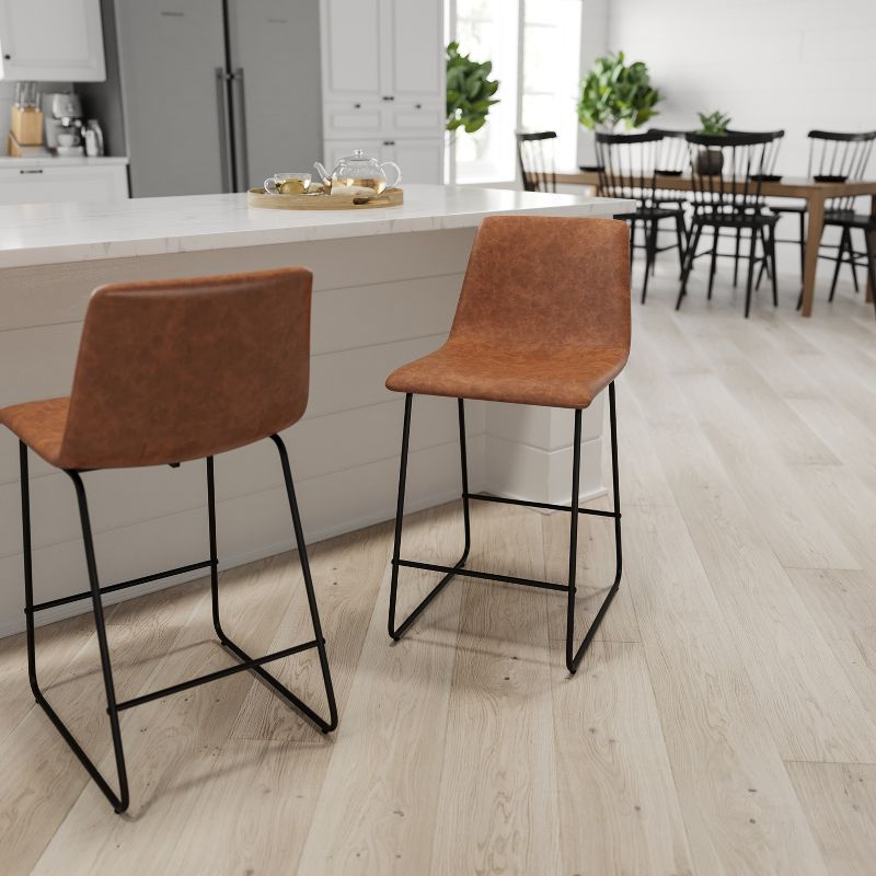 Ladder Barstool Seat Black - Riverstone Furniture Collection