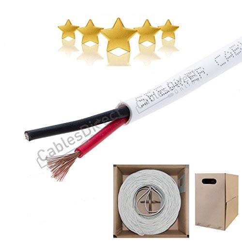 satmaximum 500ft speaker cable 16 awg wire cl2 in wall bulk 16/2 gauge 2 conductor audio