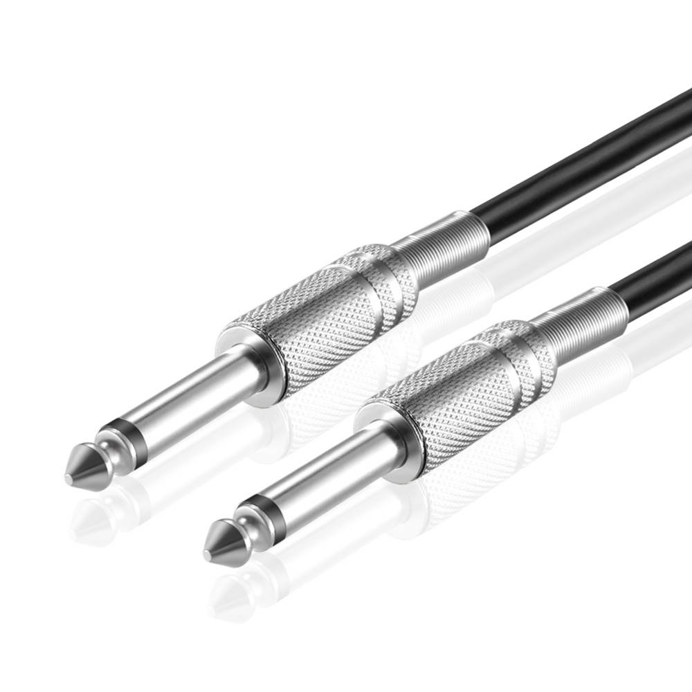 6.35mm Guitar Cable (25FT) - 1/4 Inch TS to 1/4 Inch TS 6.35mm Phono Jack Straight Plug Instrument Patch Cable Wire Cord For Electric Bass Guitar, Amplifier, Musical Instrument Line-level Audio