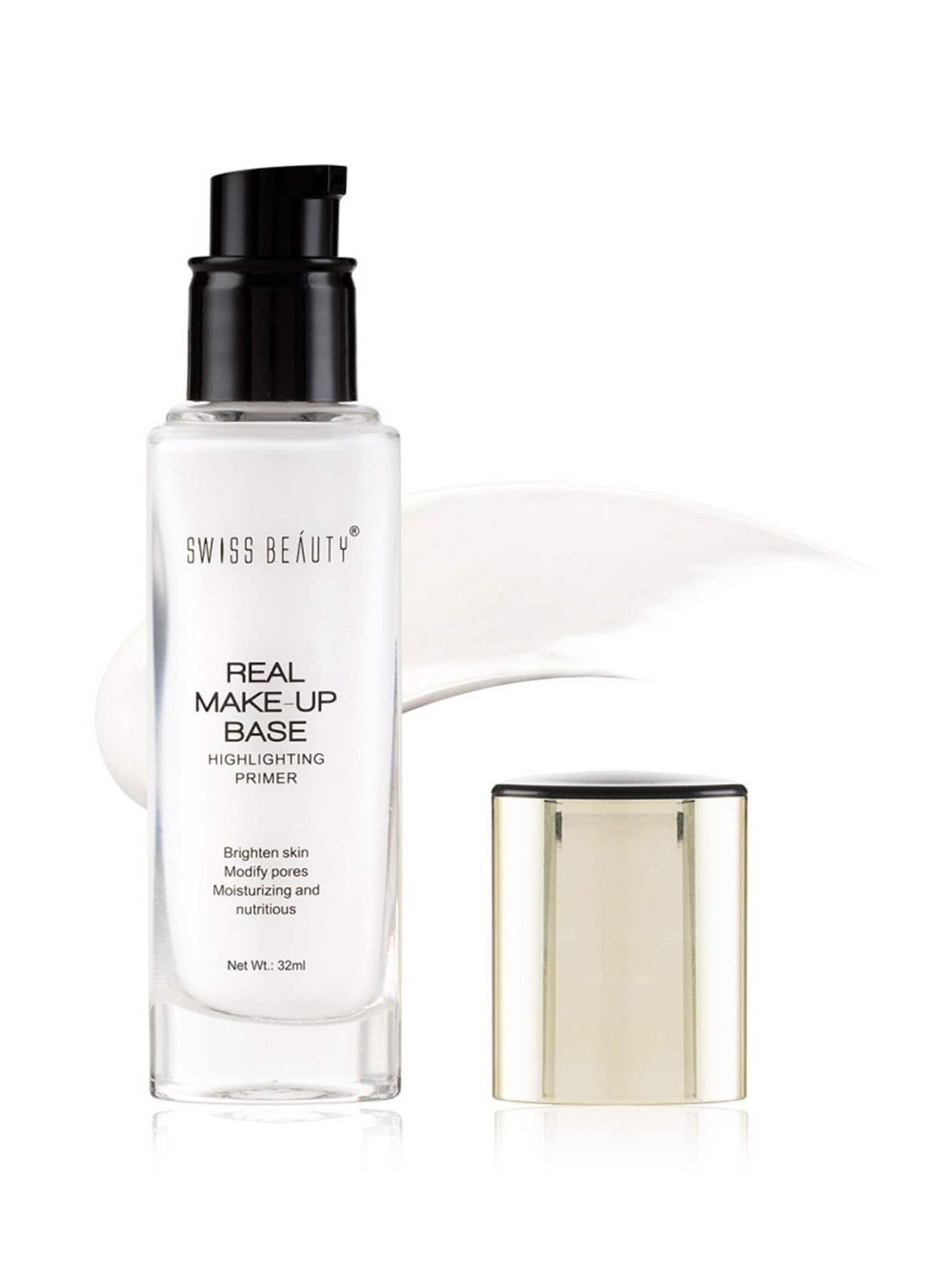 SWISS BEAUTY Real Make-Up Base Highlighting Primer Golden Tint - 32 ml