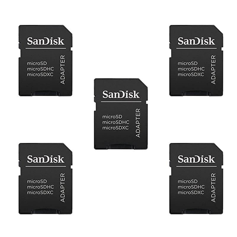 5 Pack  MicroSD MicroSDHC to SD SDHC Adapter Works with Memory Cards up to 32GB Capacity Bulk Packaged