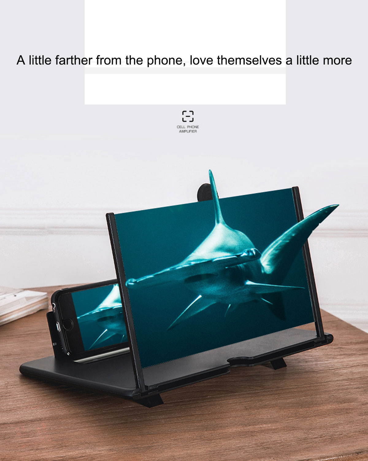 14 Inch Mobile Phone Screen Magnifier, Pull-Out Type, 3D Mobile Phone Magnifier for Movies, Videos, Games, Compatible with Most Phones