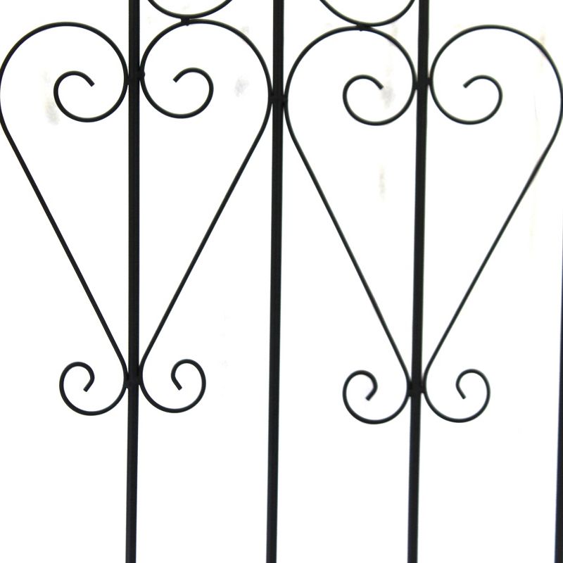 Home & Garden 53.0" Two Heart Trellis Yard Decor Fleur De Lis Direct Designs International  -  Decorative Garden Stakes