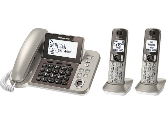 Panasonic KX-TGF352N Corded/Cordless System with 2 Cordless Handsets