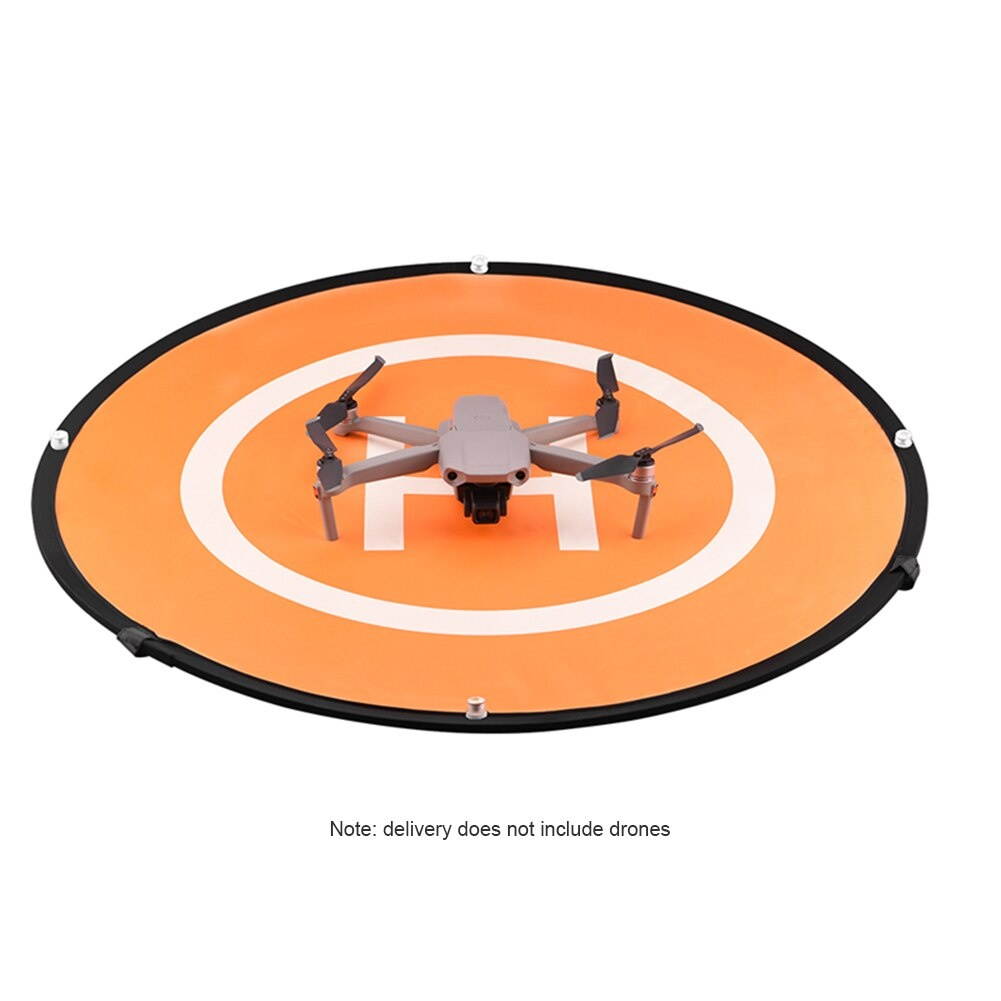 75cm Outdoor Round Night Flight Light Landing Pad ABS Waterproof Foldable Universal Drone Portable For DJI Mavic Air 2