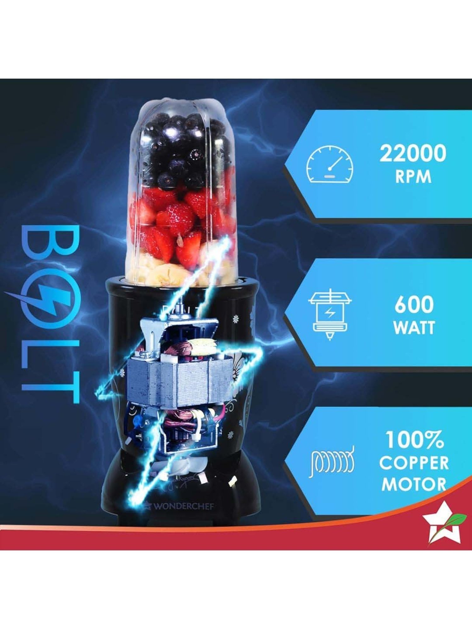 BLACK+DECKER BXCJ0101IN Citrus Juicer 30 Watt 1L (White)